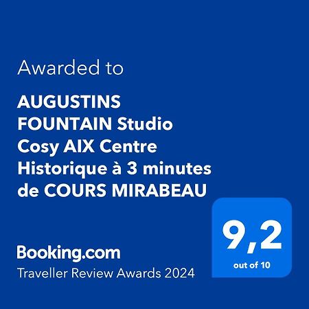 Augustins Fountain Studio Cosy Aix Centre Historique A 3 Minutes De Cours Mirabeau -Wifi-Smart Tv-Rue Calme Aix-en-Provence Eksteriør billede
